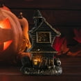 thumbnail image 6 of Halloween Haunted House Lights - Halloween Table Decorations Indoor Lighted House Decor Decorations for Home Kitchen Fireplace Desk Ornaments Silver, 6 of 6