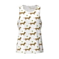 thumbnail image 4 of Easygdp Dachshund Going To Play Tennis Men's Tank Top, Sleeveless Muscle T Shirts, Breathable, Quick-Dry, Loose for Gym, Running, Fitness - Medium, 4 of 9