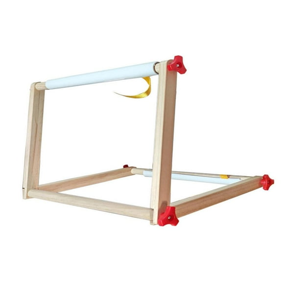 Embroidery Stand,Adjustable Embroidery Frame,Wood Cross Stitch Stand,Cross Stitch Hoop Holder Accessories for Lap or Table Top Tapestry,Needlepoint Stretcher Bars 2 Sizes 16.5 and 20.8