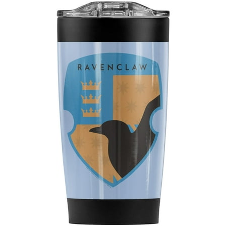 

Harry Potter Ravenclaw Four Square Shield Crest Stainless Steel Tumbler 20 oz Coffee Travel Mug/Cup Vacuum Insulated & Double Wall with Leakproof Sliding Lid | Great for Hot Drinks and Cold Beverages