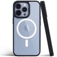 thumbnail image 3 of For Apple iPhone 15 Plus (6.7") Hybrid Clear Transparent Colors Edge Bumper with Magsafe Compatible, Slim Hard PC Phone Case Cover by Xpression - Blue Navy, 3 of 8