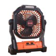 thumbnail image 1 of Ventilador de exterior con carga USB, ventilador eléctrico portátil, recargable, teléfono móvil, luz LED silenciosa, ventilador de camping, 1 of 4