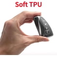 thumbnail image 5 of Key Fob Cover Compatible with Fit for Toyota Avalon Camry Corolla RAV4 Sequoia Highlander 4Runner 2011-2019 4 Button Soft TPU Keychain Case Holder Protector,B Gray, 5 of 5
