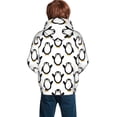thumbnail image 3 of Bingfone Lovely Penguin Pattern Youth Classic Hoodies Soft Hooded Pullover Sweatshirts for Girls and Boys, 3 of 6