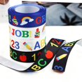 thumbnail image 4 of Black pencil ribbon,teacher ribbon,school themed ribbon,for Gift Wrapping Pencil Ruler Back to School Decorations(D), 4 of 9