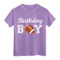thumbnail image 4 of TOOYOU Boys Summer T-Shirt Child Short Sleeve Happy Brithday Prints T Shirt Trendy Fans Present Tops Size 2-3 Years Purple, 4 of 4