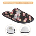 thumbnail image 3 of KLL Popcorn Slippers for Women Men House Slip on Indoor Outdoor Bedroom Furry Fleece Lined Ladies Comfy Anti-Skid Rubber Hard Sole-Medium, 3 of 8