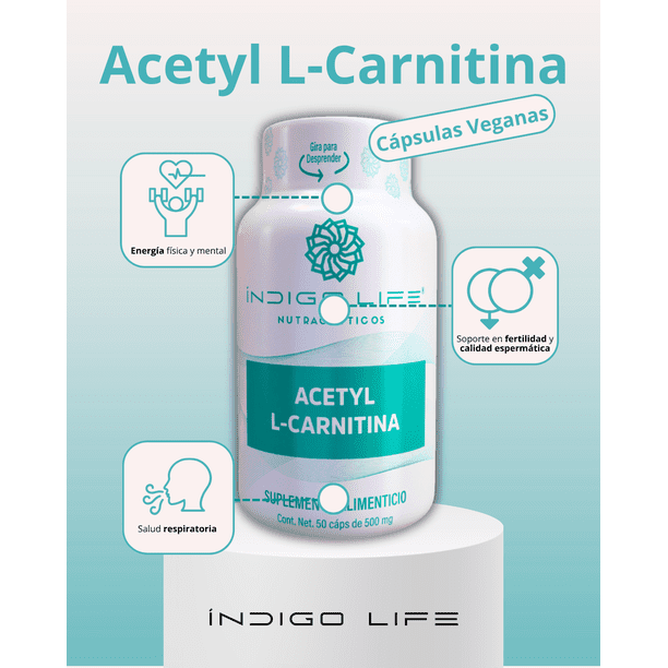 acetyl l carnitina mexico L-Carnitina 50 Capsulas Veganas de 500 mg Coenzyme Q10 Softgel 300mg