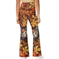 thumbnail image 3 of DISNIMO Thanksgiving Fall Cat Kids Long Yoga Pants for Girls 11-12 Flare Leggings with Pockets for Girls Flare Leggings Bell Bottoms Kids High Waist Bell Bottoms Flare Leggings Tall, 3 of 7