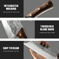 thumbnail image 5 of 7PCS Butcher Knife Set,Welan Hand Forged Meat Cleavers & Kitchen Knives with Ergonomic Handles, Stainless Steel, Perfect for Home, Camping & BBQ, 5 of 8