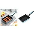 thumbnail image 4 of Abbracc Breakfast Omelette Pan Japanese Egg Rolled Frying Pot Kitchen Cookware Blue, 4 of 9
