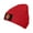 red, variant on Fire Department Badge Icon Unisex Adult Knit Beanie For Men Women Warm Snug Hat Cap Knitted Hat