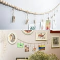 thumbnail image 3 of 2PCS Wall Hanging Photo Display with 9 Wood Clips for Home Decor, 3 of 4