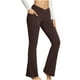 thumbnail image 3 of Pantalones de yoga transpirables, cómodos y versátiles, de color sólido, informales, de cintura alta, ajustados, para yoga y fitness para mujer, 3 of 6
