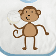 thumbnail image 4 of Inktastic Volleyball Monkey Boy Boys Baby Bib, 4 of 4