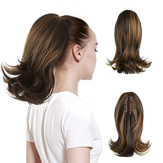 Claw Clip Ponytail Extension Short Drawstring Fake Hairpiece Balayage Curly Wavy Pony Tails Hair Piece Instant Updo Synthetic Temperature Fiber Hairpiece for Women Girls Kids 12 Inch | Walmart Canada Claw Clip Ponytail Extension Short Drawstring Fake Hairpiece Balayage Curly Wavy Pony Tails Hair Piece Instant Updo Synthetic Temperature Fiber Hairpiece for Women Girls Kids 12 Inch | Walmart Canada