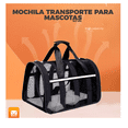 thumbnail image 2 of Mochila Bolsa Transportadora Mascota Gato Perro Portatil G, 2 of 4