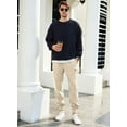 thumbnail image 4 of Mens Corduroy Joggers Pants Casual Cargo Pants Drawstring Elastic Waist Baggy Tapered Sweatpants with Pockets, 4 of 18