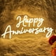 thumbnail image 1 of Letrero de neón de feliz aniversario para decoración de pared con LED Goolsee, 1 of 7
