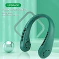 thumbnail image 2 of Vikakiooze 2022 Clearance,Portable USB Rechargeable Neckband Lazy Neck Hanging Style Dual Fan, 2 of 2
