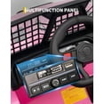 thumbnail image 4 of Royalbelle 12V Electric Ride On Truck with Remote Control Ride On Toy Gift for Boys & Girls Bluetooth Music Player LED Lights for 3-6 Years,Pink, 4 of 8