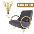 thumbnail image 3 of Golden Iron Furniture Legs for DIY Modern Metal Sofa Leg Upgrade Bench Table Support, 3 of 9