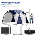 thumbnail image 4 of Easy Beach Tent Pop Up Canopy UPF50+ Tent with Side Wall, Ground Pegs, and Stability Poles, Sun Shelter Rainproof, Waterproof for Camping Trips, Backyard Fun, Party Or Picnics, 4 of 8
