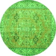 thumbnail image 1 of Ahgly Company Indoor Round Persian Green Traditional Area Rugs, 5' Round, 1 of 1