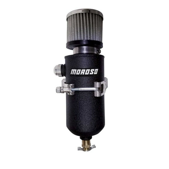 Moroso Remote Breather Tank - w/12an Fitting