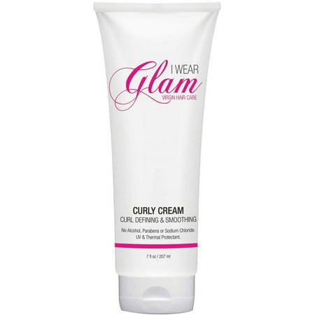 I Wear Glam Virgin Hair Care Curly Cream, 7 fl oz