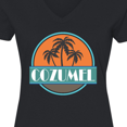 thumbnail image 4 of Inktastic Cozumel Mexico Vacation Cruise Women's V-Neck T-Shirt, 4 of 5