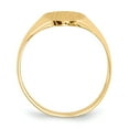 thumbnail image 2 of 14K Yellow Gold Ring Band Signet 12.5x8.5mm Closed Back, Size 5, 2 of 5