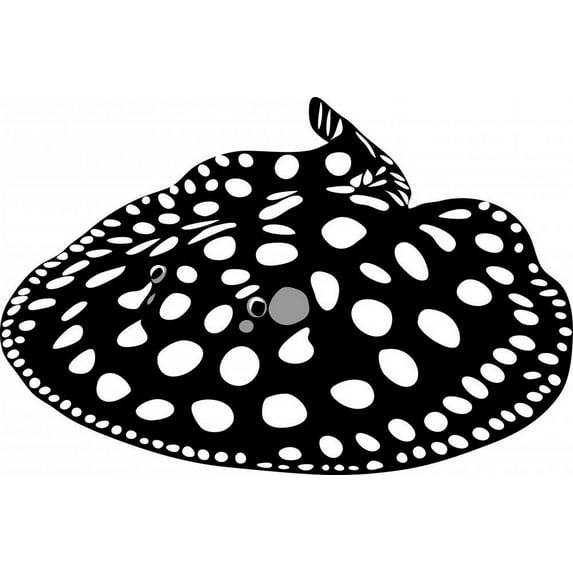 Wallmonkeys Stingray Peel and Stick Wall Decals Mural WM87318 (18 in W x 12 in H)
