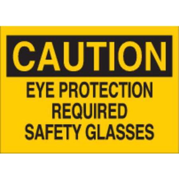 BRADY 47100 Caution Sign,10 x 14In,BK/YEL,Fiberglass G9524627