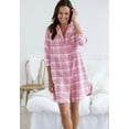 thumbnail image 5 of Ellos Women's Flannel Sleep Shirt Nightgown, 5 of 6