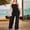 Black, variant on MORTTIC Women's Elegant Sleeveless Solid Color Jumpsuit - Wide Leg with Drawstring Waist & Pockets, Off-Shoulder Summer Romper