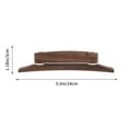 thumbnail image 2 of GOOHOCHY 1Pack Rectangular Shaped Acoustic Guitar Bridge Saddle in Coffee Color for Musicians, 2 of 8