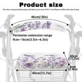 thumbnail image 6 of HELLHERO Butterfly Daisy Walker Rollator Seat Back Cover and Walker Seat Covers for The Elderly Reusable for Easy Install, 6 of 7