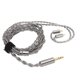 thumbnail image 1 of Upgraded Earphone Cable 49 Core Single Crystal Copper Silver Plated 4 Strands Hand Knitting Earphone Wire for BQEYZ Rime 3.5mm/0.14in, 1 of 5