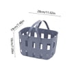 thumbnail image 3 of BAOPAI Plastic Handheld Bath Basket Storage Organizer with Drainage Holes and Comfortable Handle for Bathroom Shower Large Capacity Rectangular Design, 3 of 6