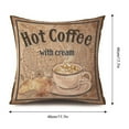 thumbnail image 5 of Linen Square Throw Pillow Cover Retro Printing For Couch Sofa Bedroom, 5 of 5