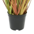 thumbnail image 2 of Vickerman 24" PVC Artificial Potted Green and Brown Grass and Plastic Grass., 2 of 4