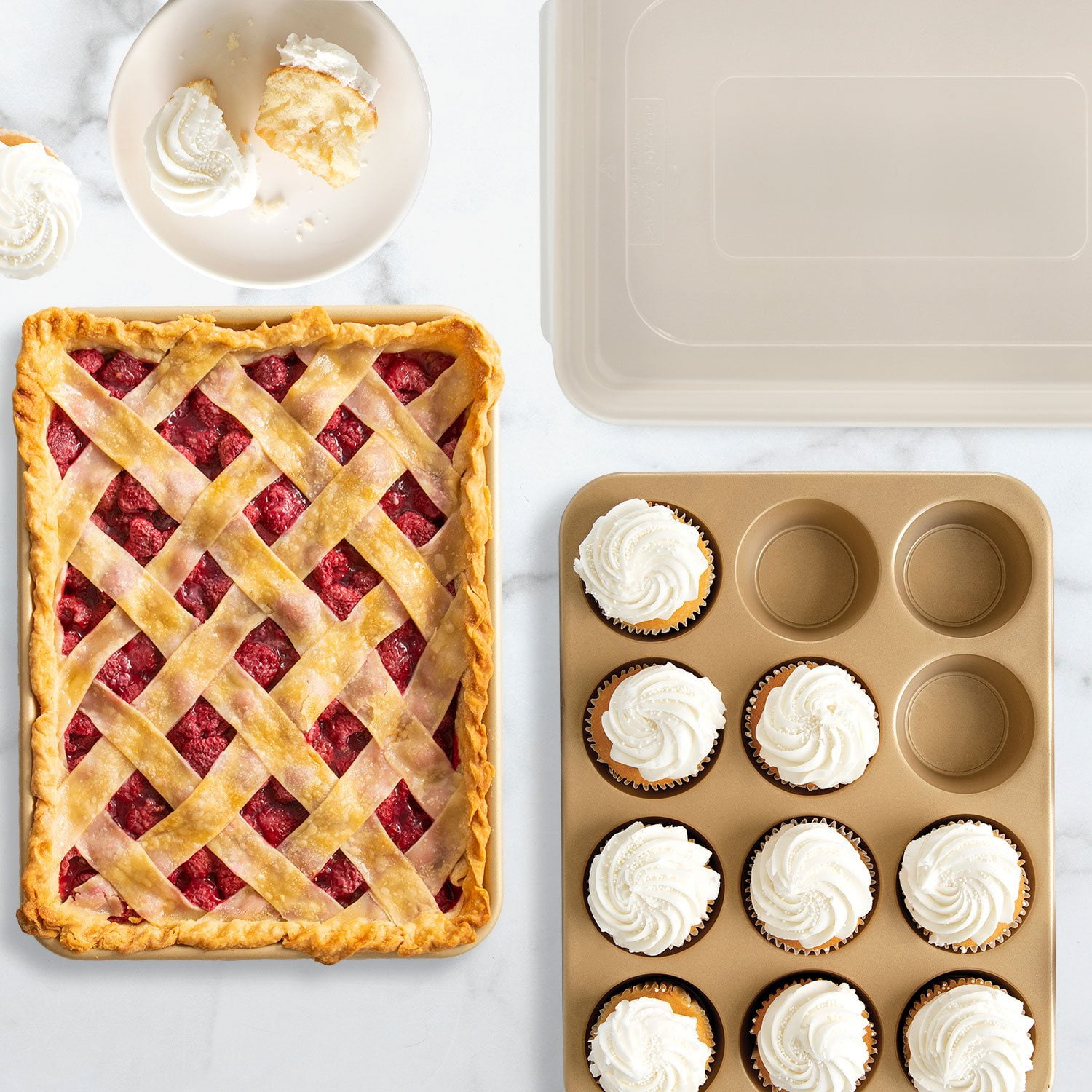 Nordic Ware 3-Piece Nonstick Baking Set, Quarter Sheet & Muffin Pan with Cover - Samsclub.com