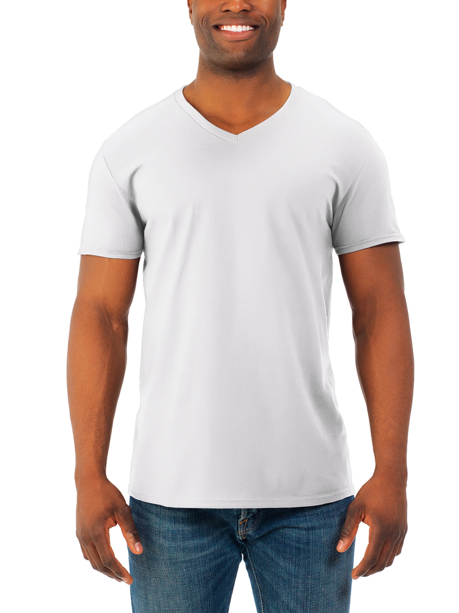Fruit of the Loom Mens Lightweight Cotton V-Neck T-Shirt Multipack 