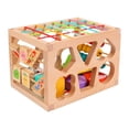 thumbnail image 1 of Juguete Infantil De Madera Para Apilar E Insertar Con Forma De Arcoíris. Puzzle Educativo Para Aprender A Emparejar Formas, Reconocer Colores Y Con Múltiples Funciones., 1 of 8