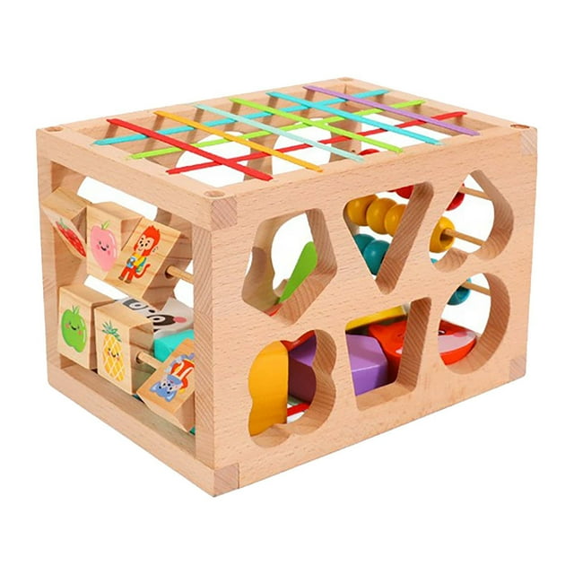 Easter Children's Wooden Rainbow Stacking And Inserting Toy Early Education Puzzle For Shape Matching Color Recognition And Multiple Functions Rainbow Pillows for Girls under 10 Building Kits