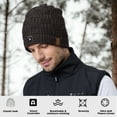 thumbnail image 2 of ARRIS Electric Winter Heated Beanie Hat with 7.4V Rechargeable Battery Unisex Men Women, 2 of 7