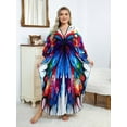 thumbnail image 6 of Edolynsa Caftans for Women Plus Size Swimwear Kaftan Cover up Loose Fit Beachwear Moroccan Dresses Lounge Dress, 6 of 9