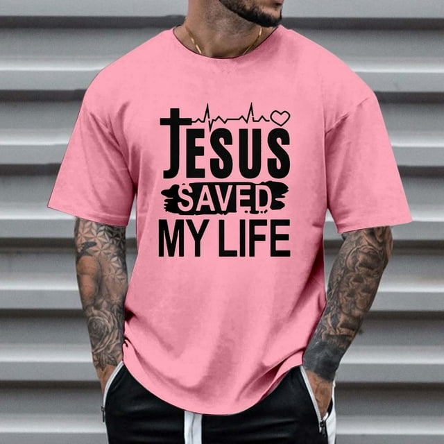 T-shirts pour Hommes Manfinity LEGND Slogan Graphique Décontracté T-Shirt à Manches Courtes pour Usage Quotidien