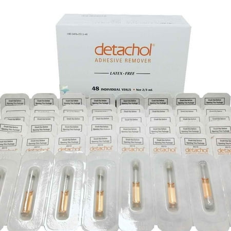 (Box of 48) Detachol 0513-48 Adhesive Remover, 2/3 ml. Vial (Box of 48 vials)